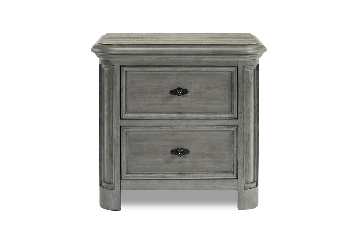 445789468:Costa Del Sol USB Nightstand in Gray, Image 2