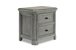 445789468:Costa Del Sol USB Nightstand in Gray, Image 1