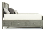 TOROGRYEB:Ontario Panel Bed w/ Storage in Gray, Eastern King, Image 3