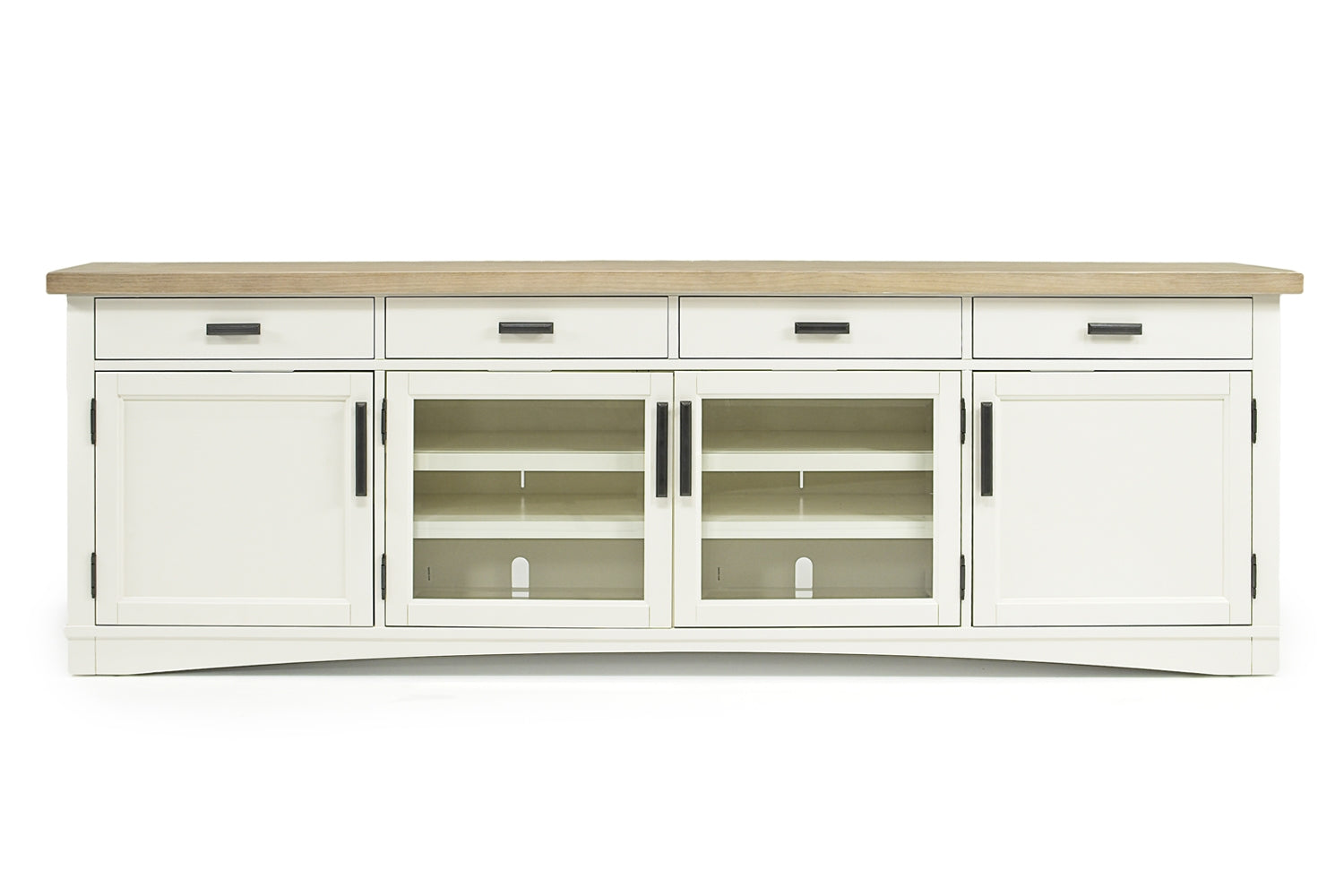 652872075:Americana Media Console in White, 92 Inch, Image 2