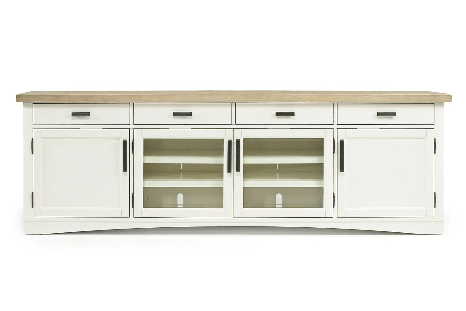 652872075:Americana Media Console in White, 92 Inch, Image 2