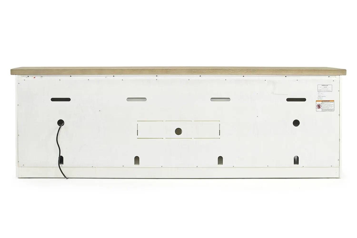 652872075:Americana Media Console in White, 92 Inch, Image 4