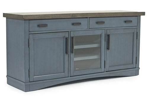 015198108:Americana Media Console in Blue, 63 Inch, Image 1