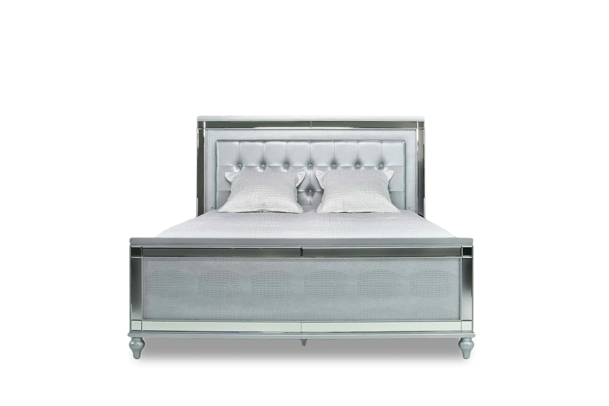 711944840:Valentino Panel Bed in Silver, Eastern King, Image 2