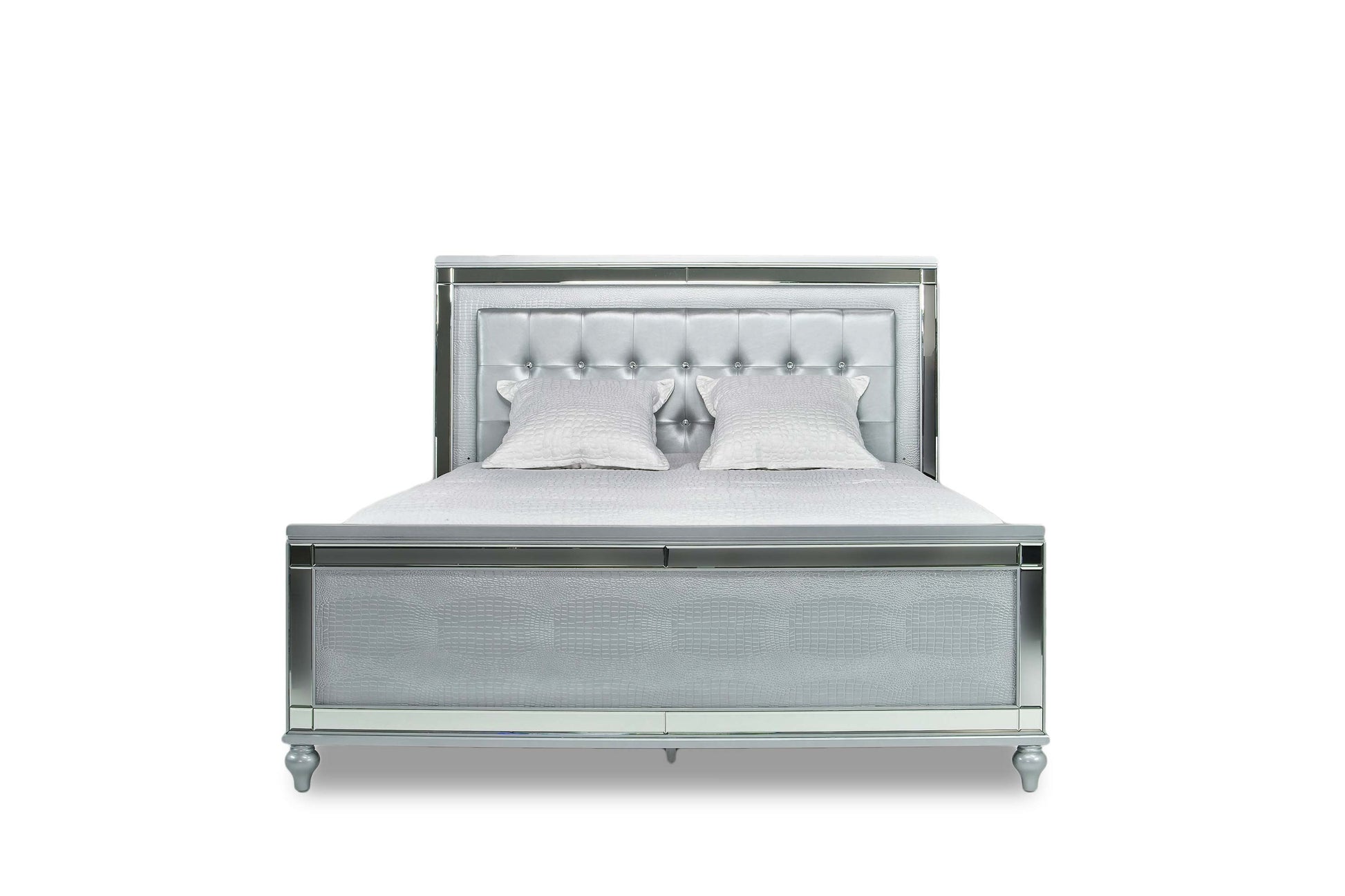 867099384:Valentino Panel Bed in Silver, California King, Image 2
