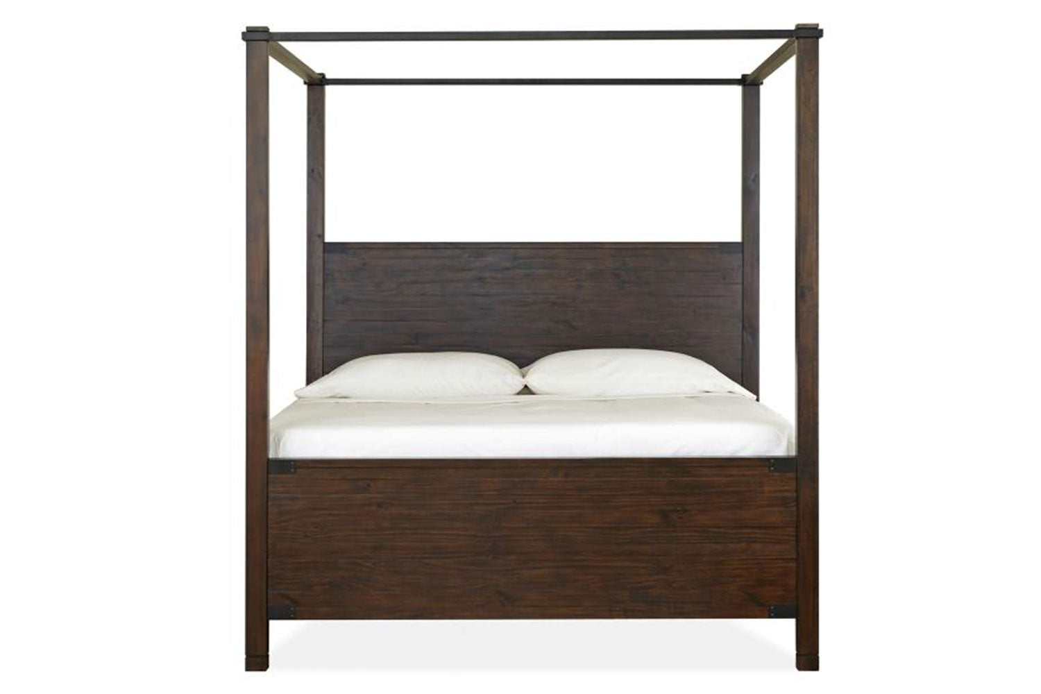 834519285:Pine Hill Canopy Bed in Brown, California King, Image 3