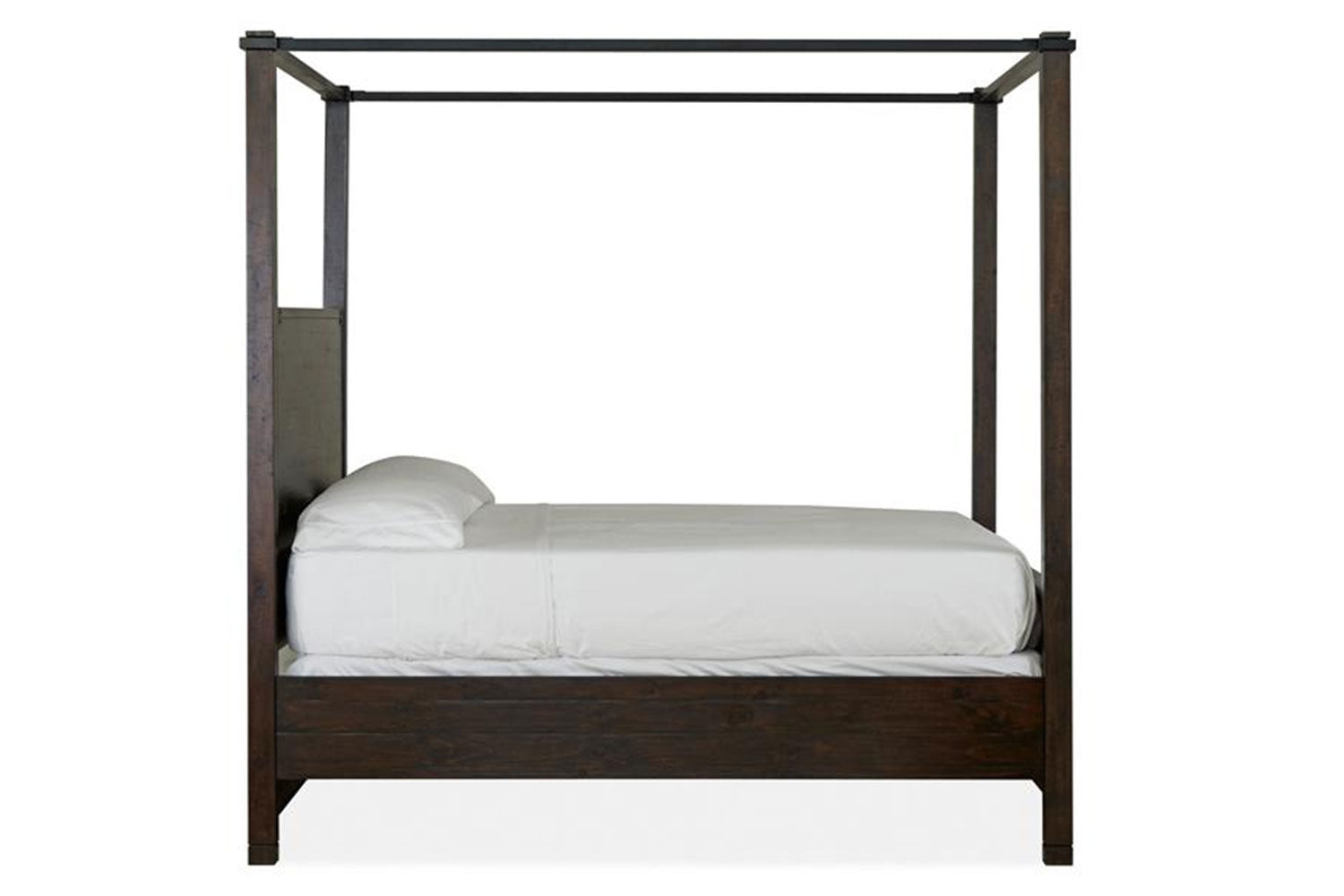 834519285:Pine Hill Canopy Bed in Brown, California King, Image 2