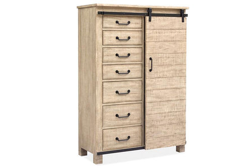 055816801:Pine Hill 7 Drawer Chest in Oat, Image 1