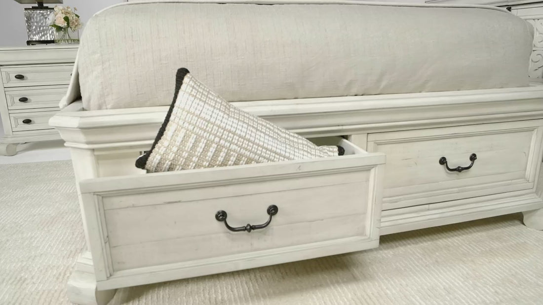 919605383:Bellamy Sleigh Bed & Dresser & Mirror, Video