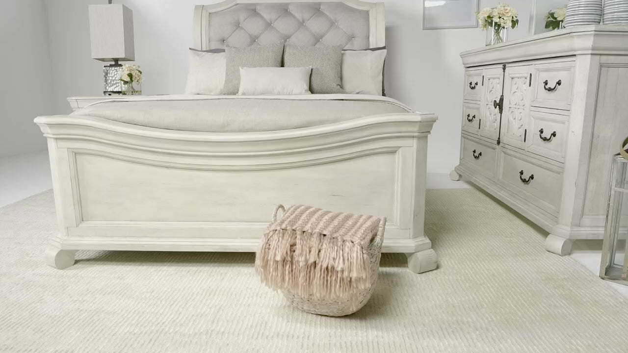 Load video: 906779503:Bellamy Sleigh Bed &amp; Dresser &amp; Mirror, Video