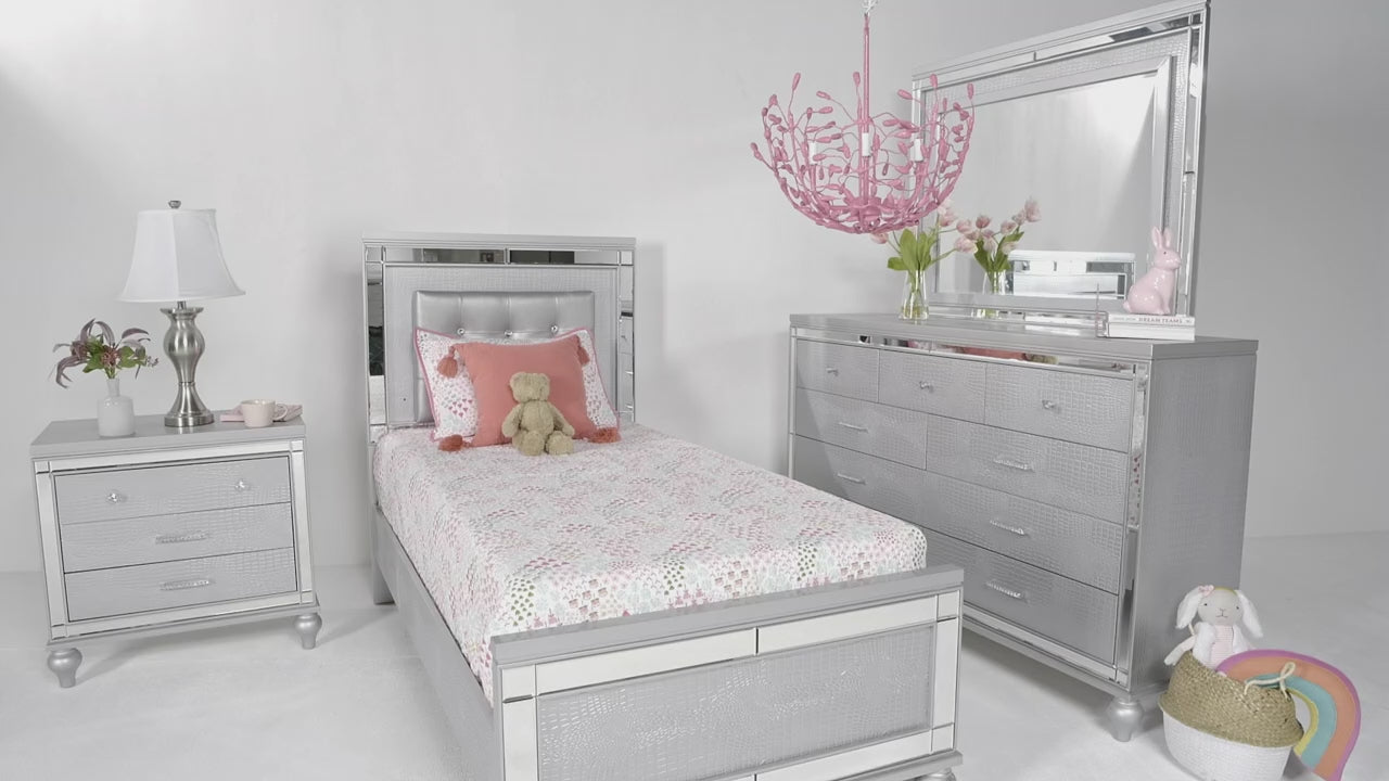  , , Valentino 5点 set Valentino 4 Piece Panel Bedroom Set | Bedroom Sets | Bedroom – Mor