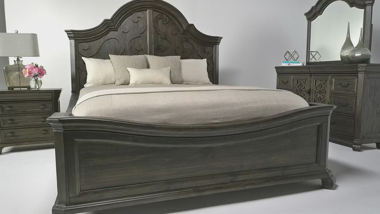 Load video: 216776887:Bellamy Arch Panel Bed, Video