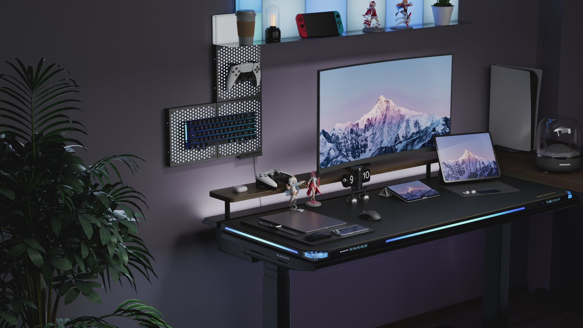 Load video: Blacklyte Atlas Standing Desk