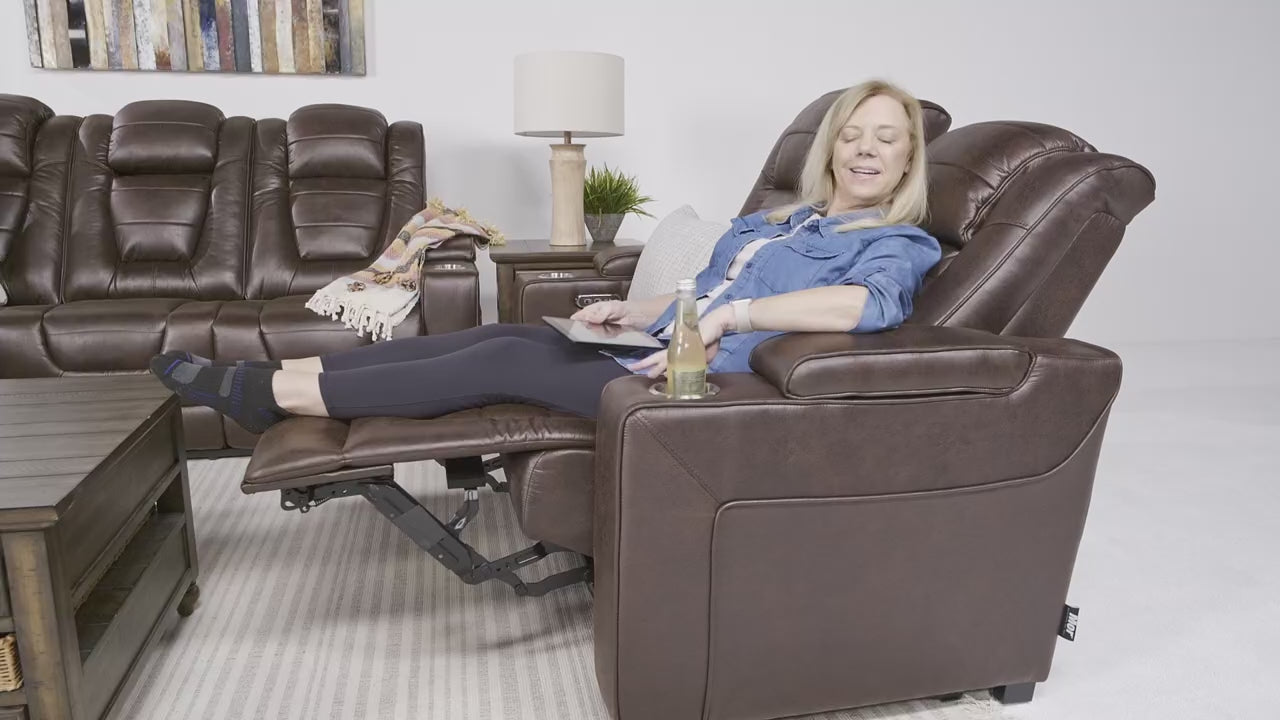 Cody 2 Power Loveseat In Walnut | Loveseats | Living Room – Mor