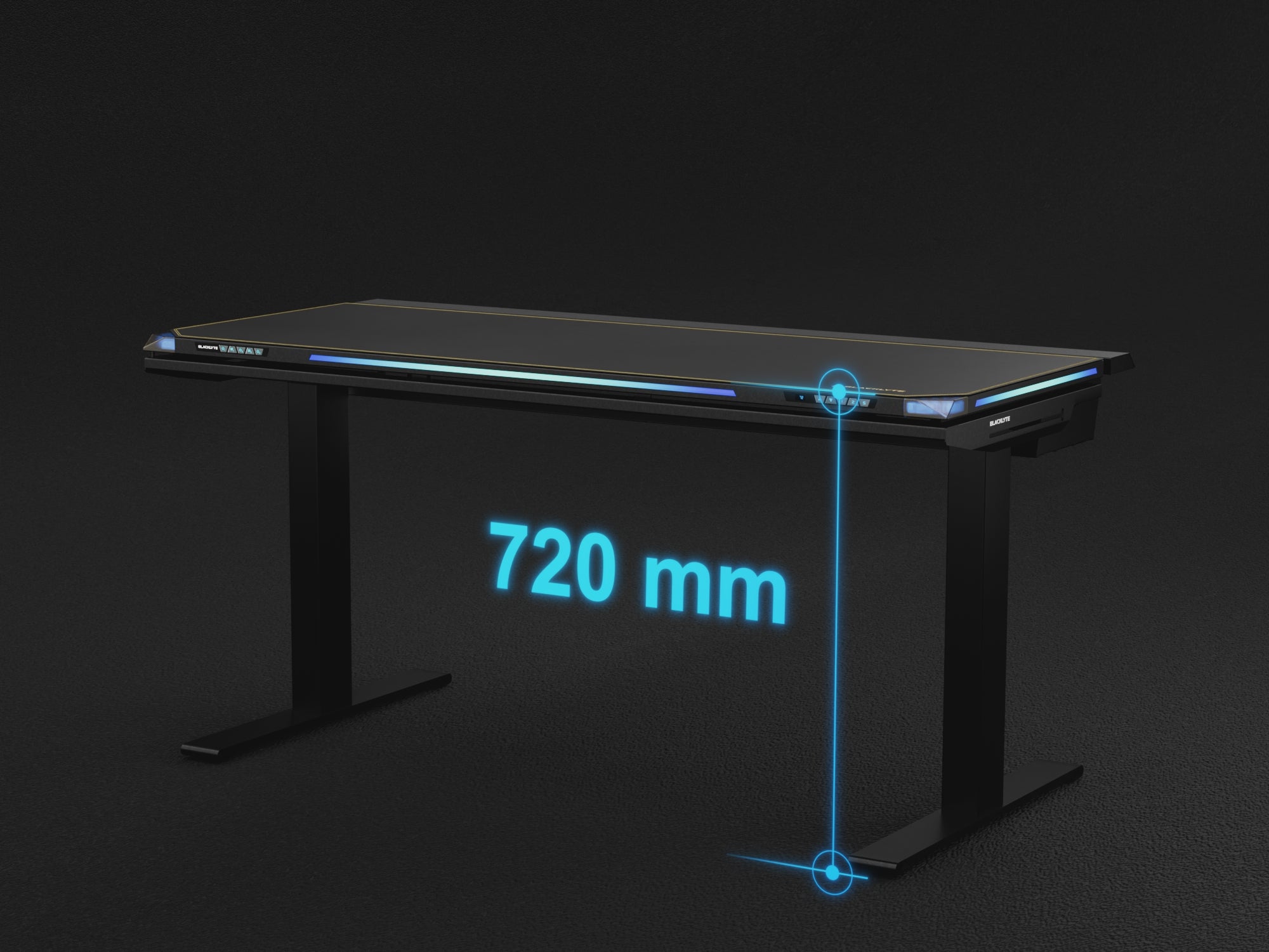 Load video: Blacklyte Atlas Standing Desk