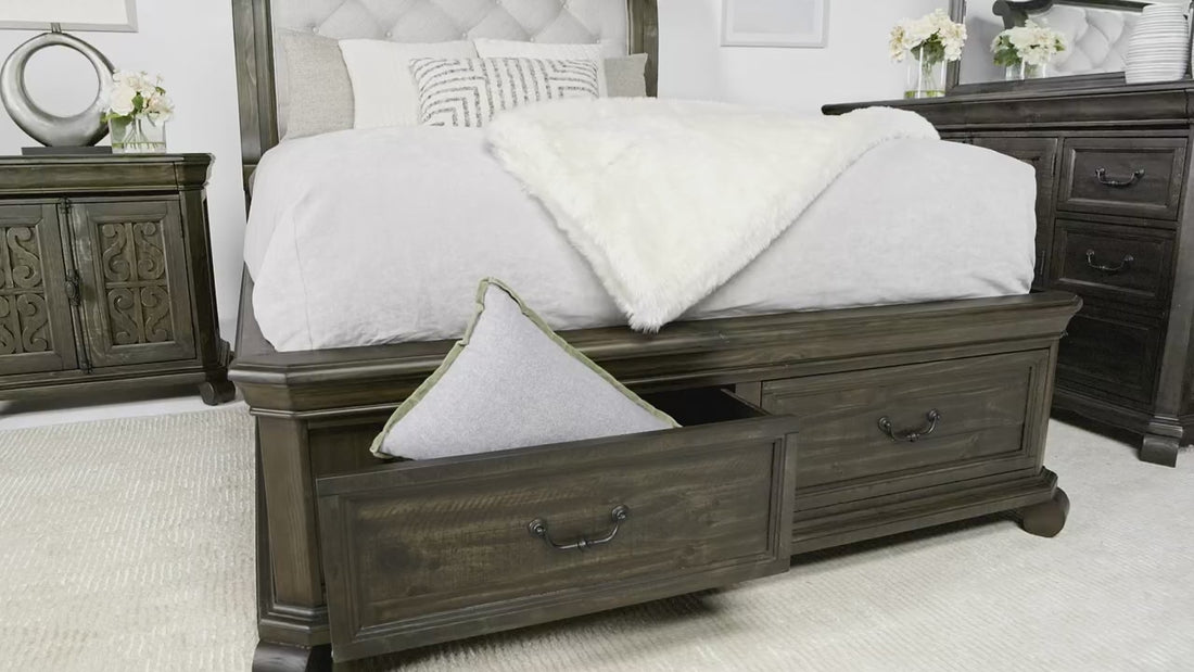 586077274:Bellamy Sleigh Bed, Video