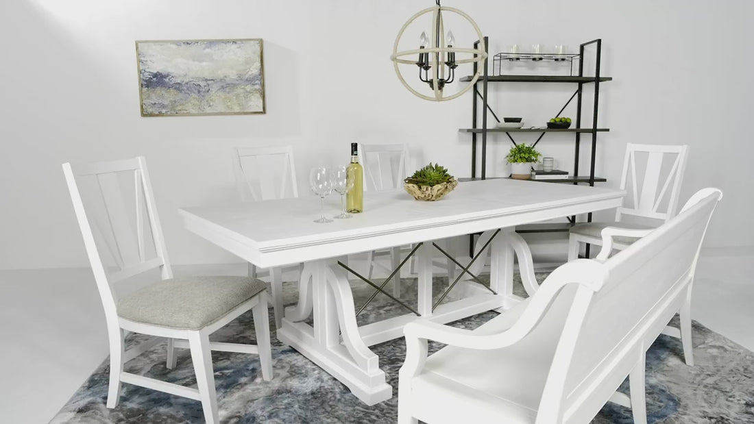 882800931:Bay Creek Dining Table & 4 Chairs & Bench, Video