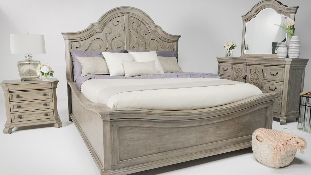 Load video: 298494523:Bellamy Arch Panel Bed, Video