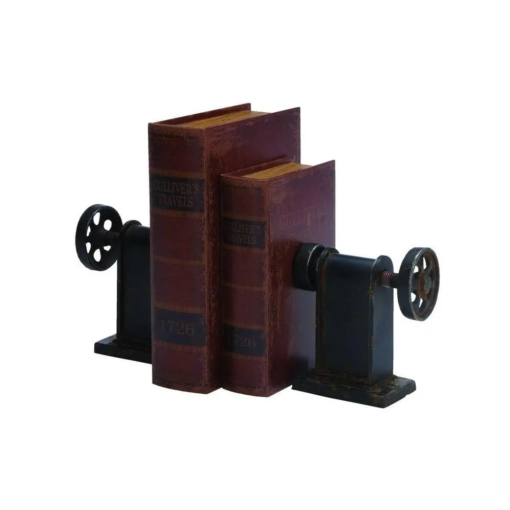 075154846:Farmhouse Metal Bookends, Image 1