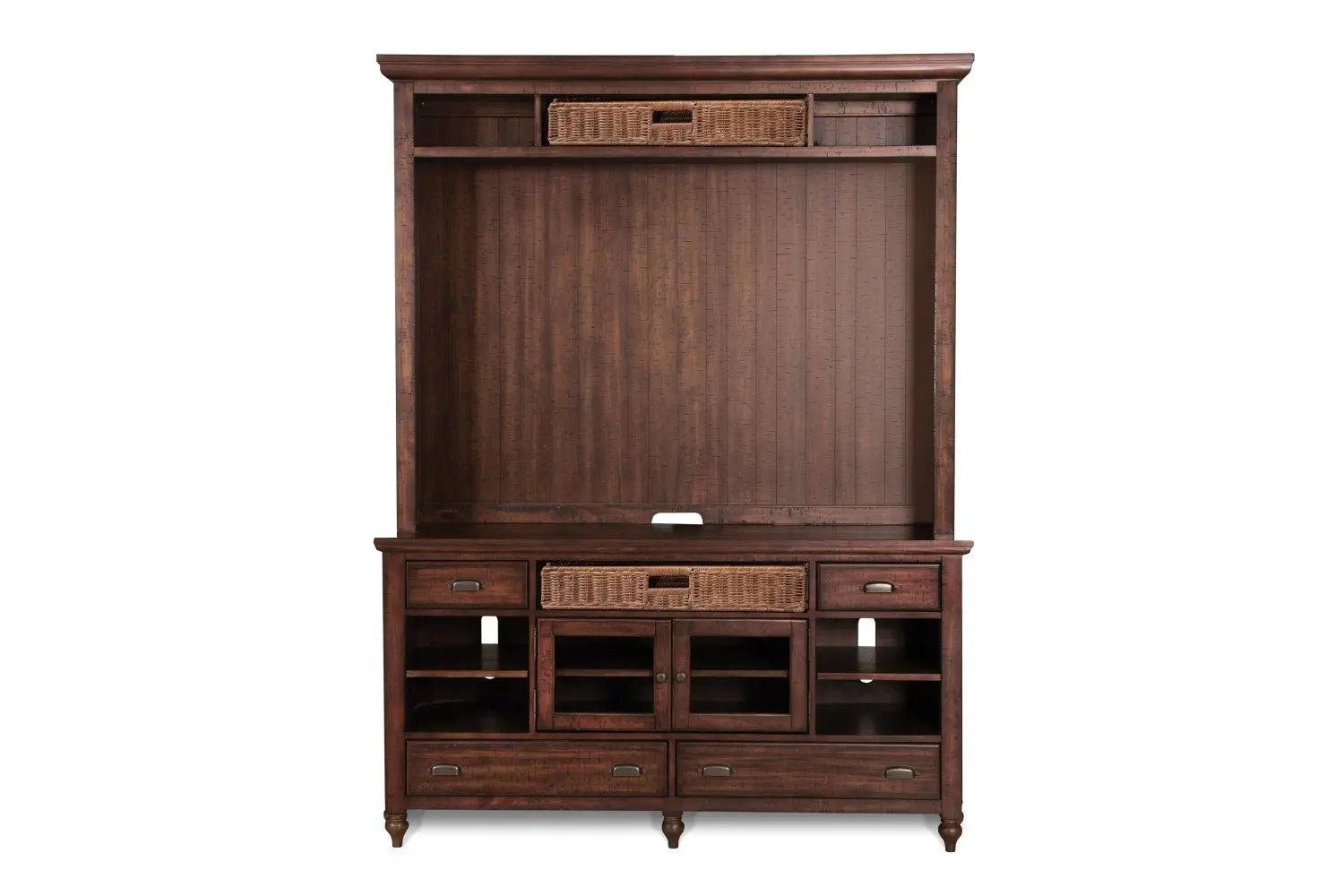 565587871:Cottage Lane 2 Piece Entertainment Center in Brown, 70 Inch, Image 1