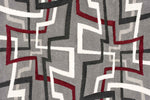 135062818:Rome Rug in Gray & Red & Black, 5 x 7, Image 1