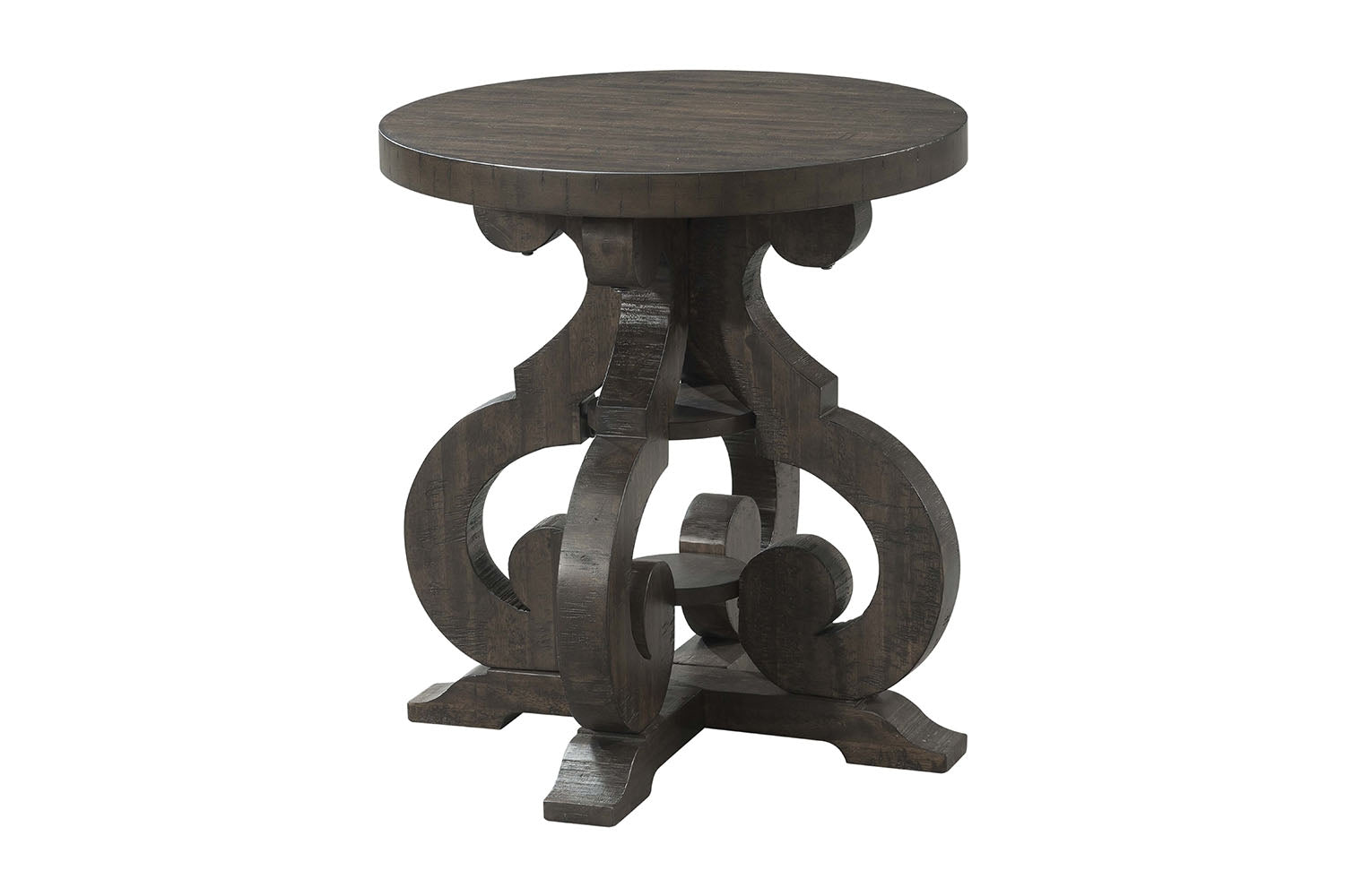 599460271:Stone End Table in Charcoal, Image 1