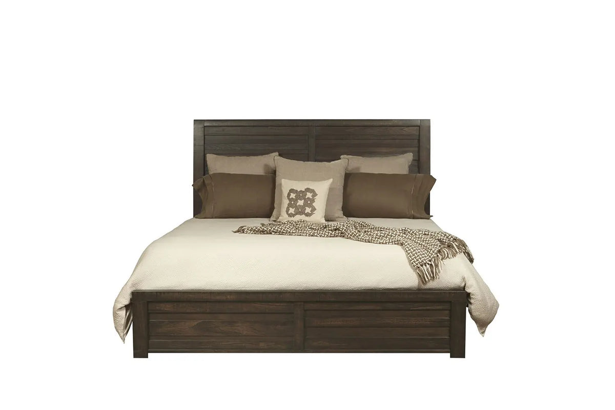 608628612:Ruff Hewn Panel Bed in Brown, Queen, Image 2