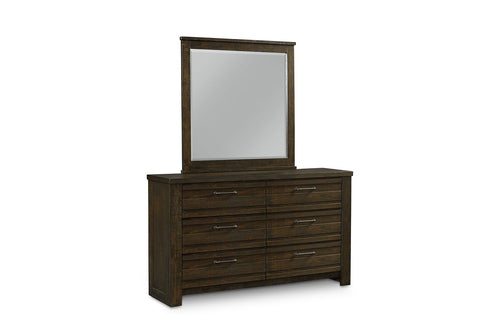 647126194:Ruff Hewn Mirror in Brown, Image 2