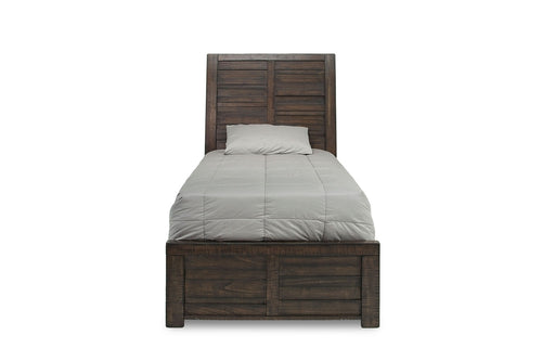 724849974:Ruff Hewn Panel Bed in Brown, Twin, Image 2