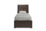 724849974:Ruff Hewn Panel Bed in Brown, Twin, Image 2