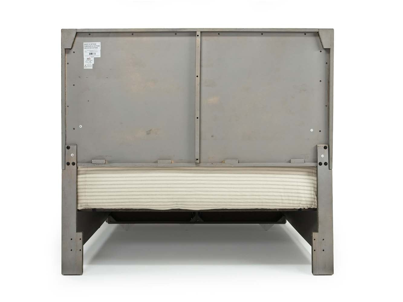 RUFGRYQSB:Ruff Hewn Panel Bed w/ Storage in Gray, Queen, Image 4