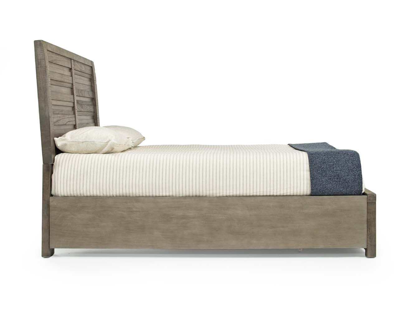 RUFGRYQSB:Ruff Hewn Panel Bed w/ Storage in Gray, Queen, Image 3