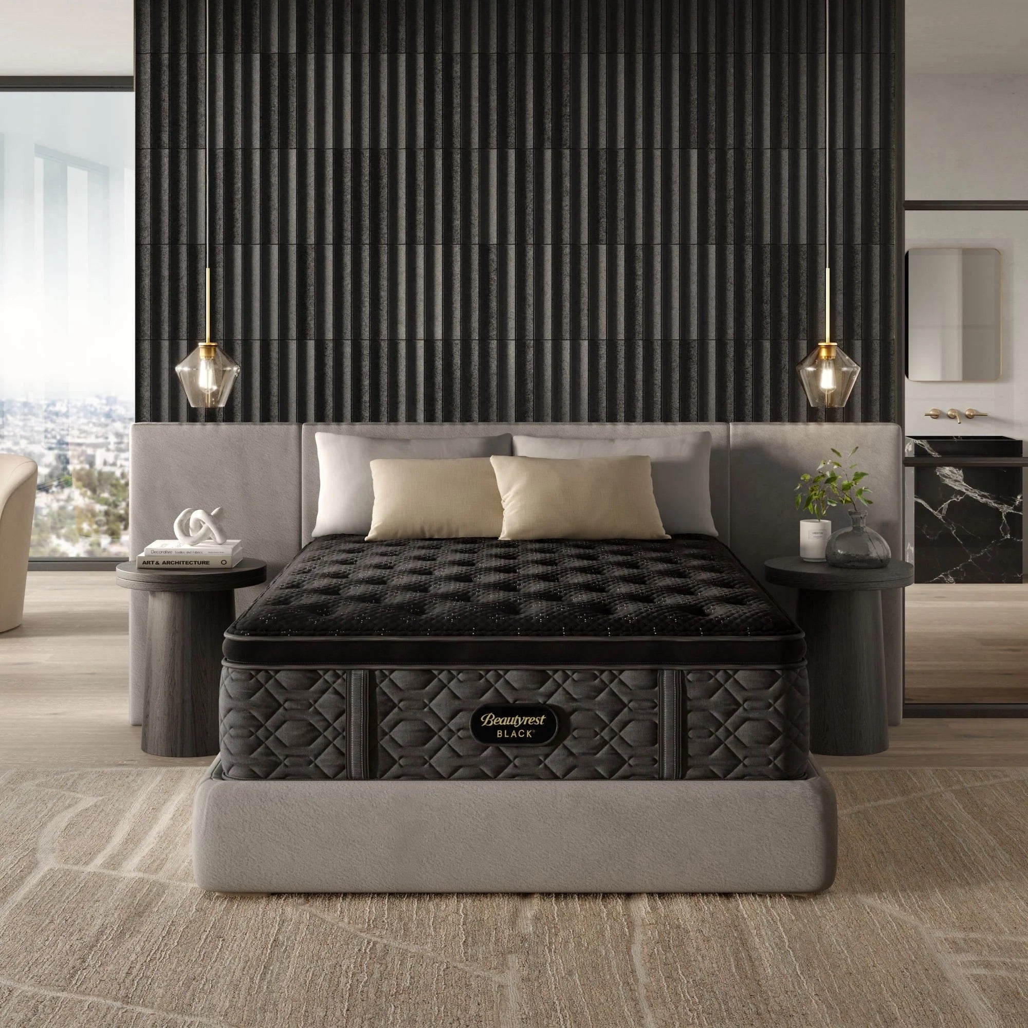 788545047:Simmons Beautyrest Black Series 3 Mattress, Styled