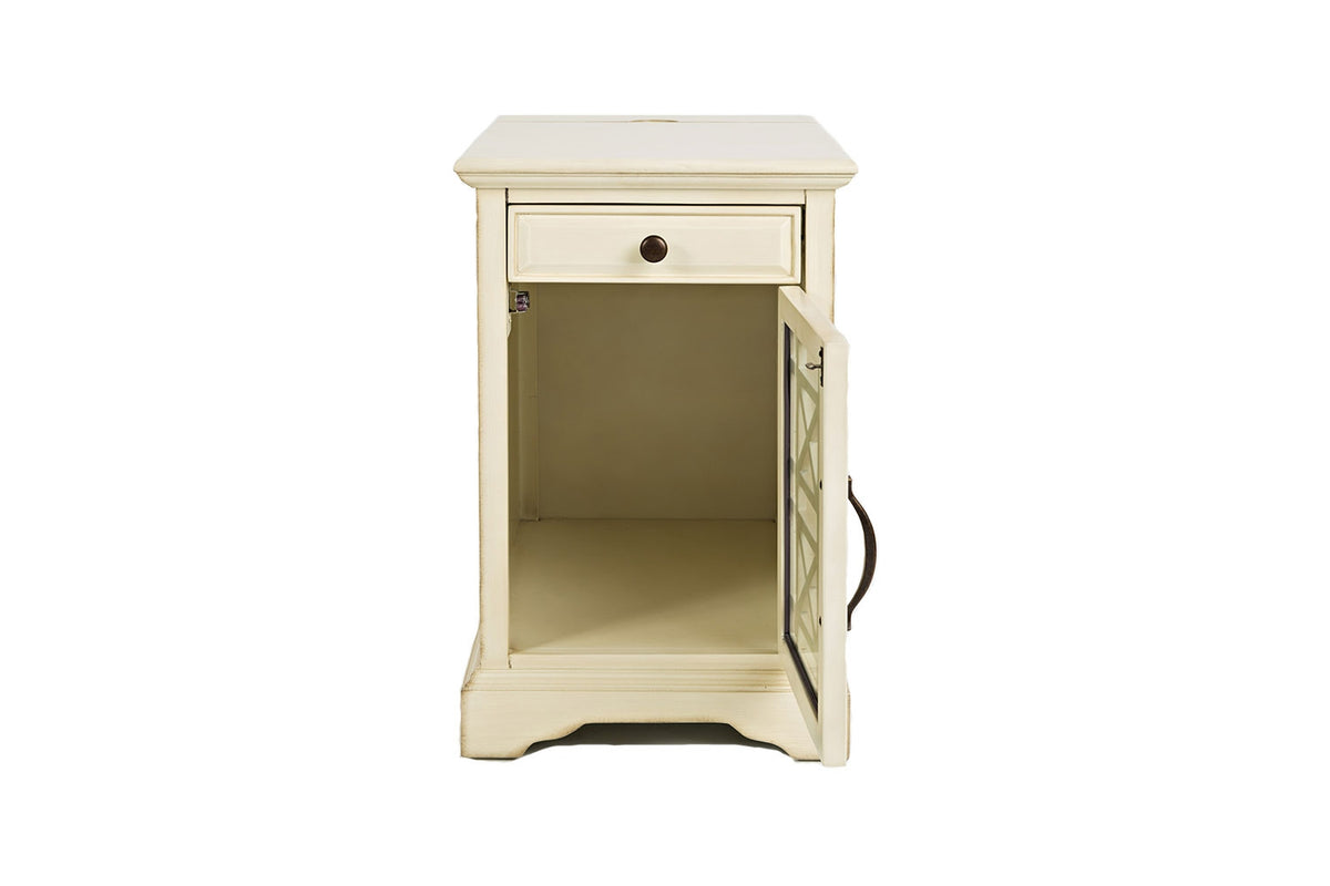 770144665:Skyy Chairside Table in Cream, Image 3