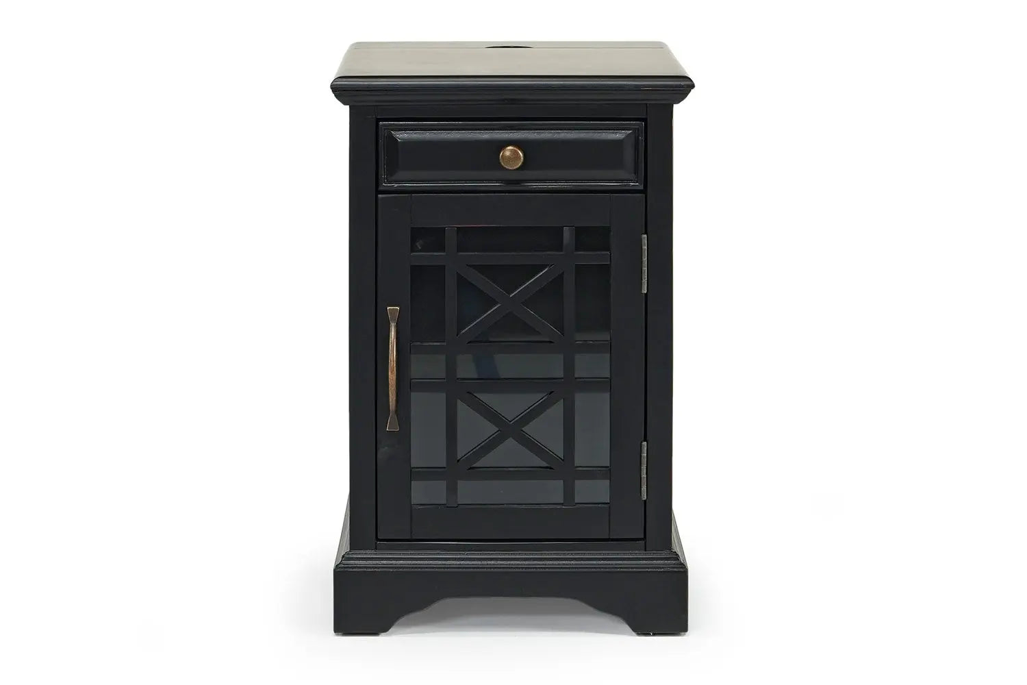 317865903:Skyy Chairside Table in Black, Image 2