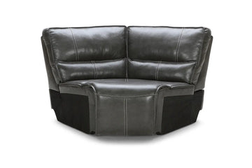 121820325:Sofia Wedge in Gray Leather, Image 1