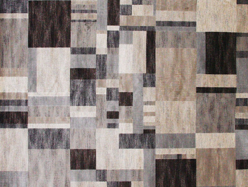 907009884:Sonoma Rug in Brown Layered Squares, 5 x 8, Image 1