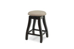 337256973:Stone Counter Height Stool in Charcoal, Upholstered, Swivel, Image 1