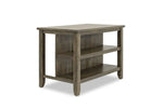 175408130:Stone Kitchen Island in Light Gray, Image 1