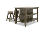 175408130:Stone Kitchen Island in Light Gray, Image 4