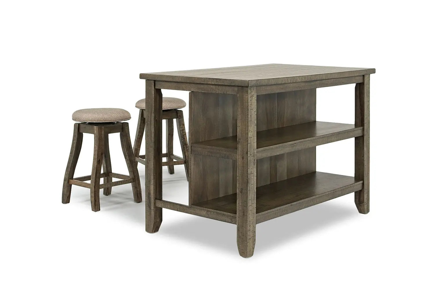 175408130:Stone Kitchen Island in Light Gray, Image 4