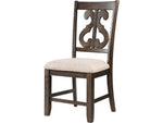 720502695:Stone Side Chair in Charcoal, Upholstered Harp, Image 1