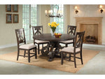 720502695:Stone Side Chair in Charcoal, Upholstered Harp, Image 5
