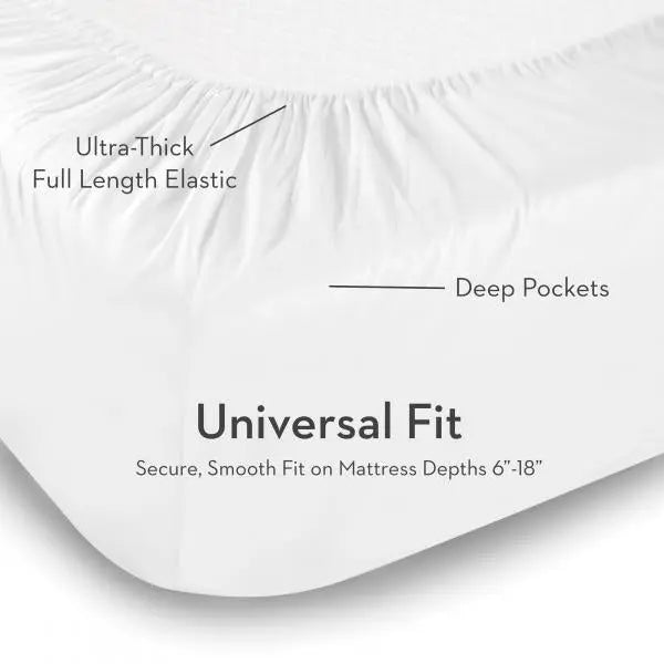 943135619:Malouf Microfiber Sheets in White, Eastern King, Image 3