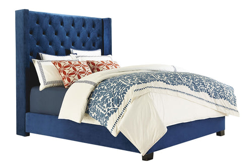 553701571:Westerly Upholstered Bed in Blue, Eastern King, Image 1