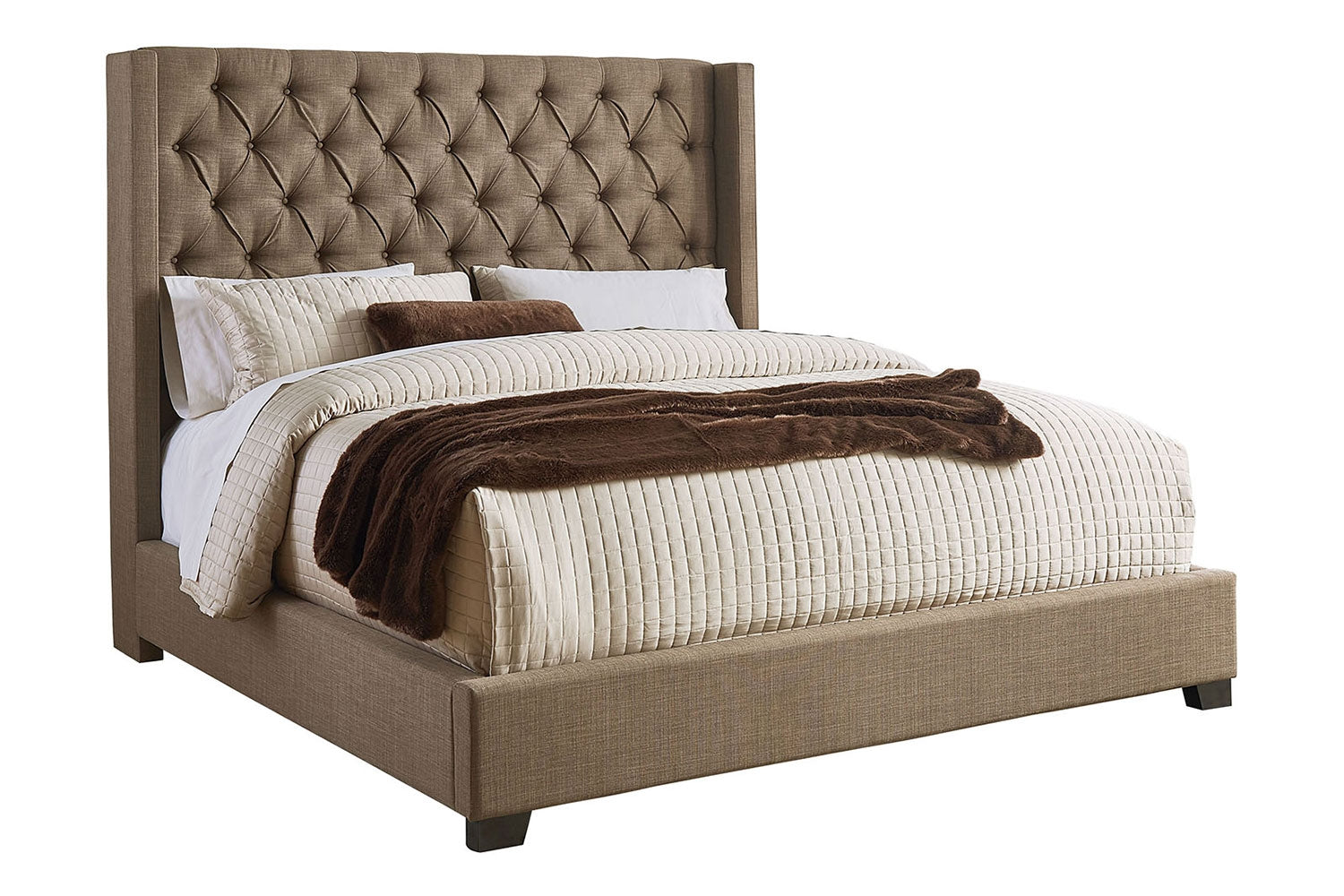 978685941:Westerly Upholstered Bed in Brown, Eastern King, Image 1