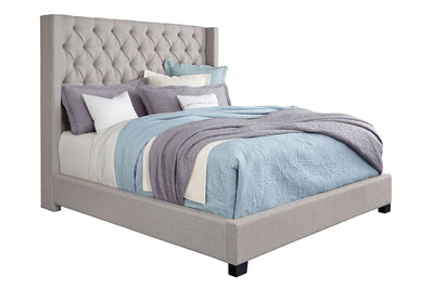 126630556:Westerly Upholstered Bed in Gray, Queen, Image 1