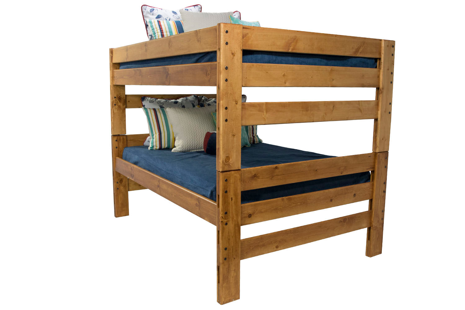 755950062:Young Pioneer Bunk Bed in Natural, Full, Image 1