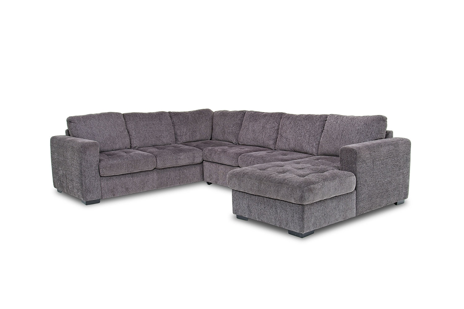 West Coast S Home Furniture Mor For Less 218054742 Claire 3 Piece Right Facing Chaise Sectional In Gray