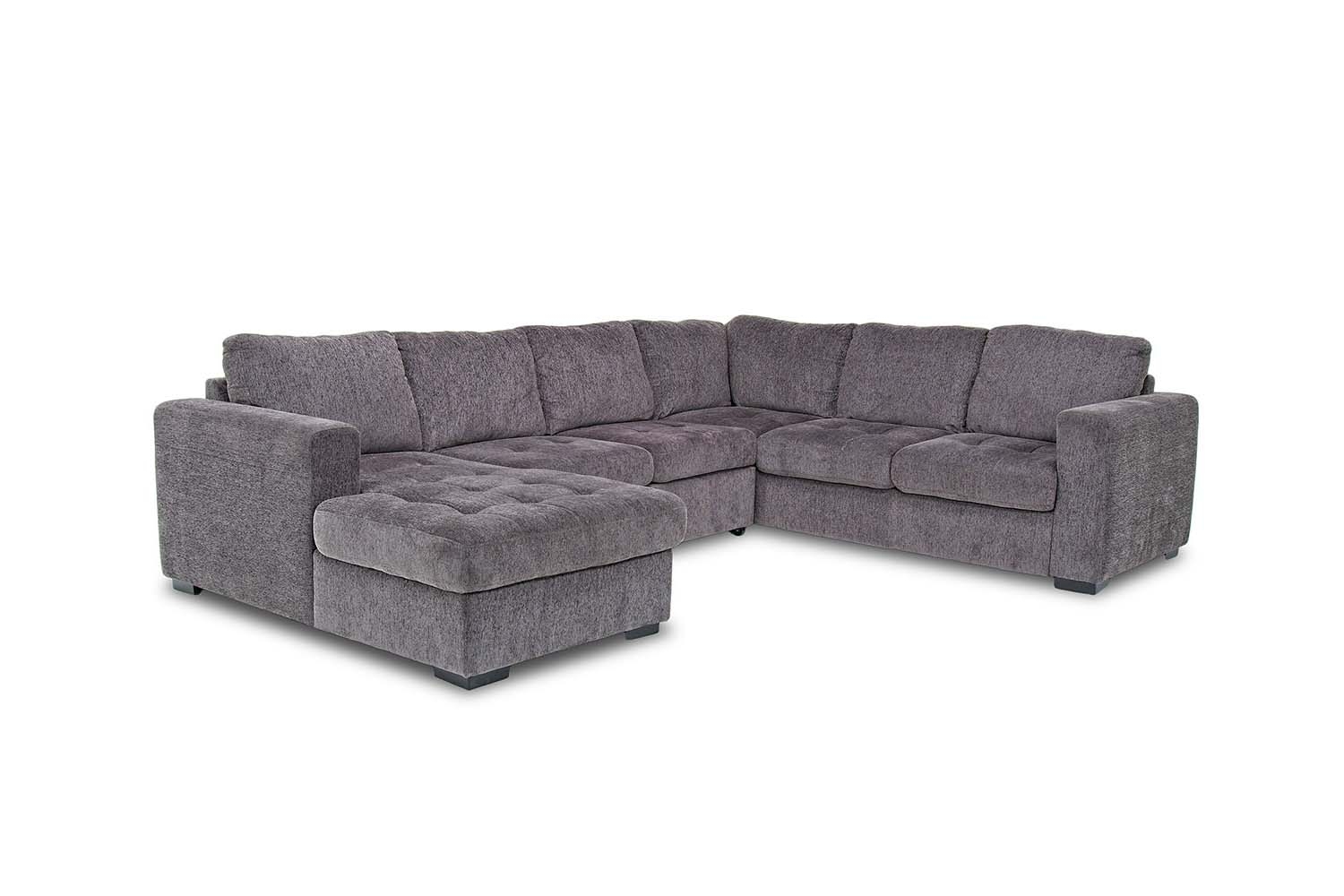 279332128 - Claire 3-Piece Left-Facing Chaise Sectional in Gray
